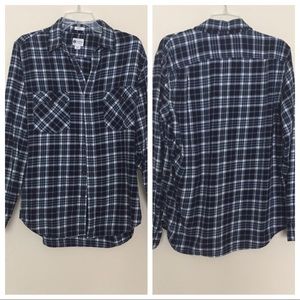 J. Crew Plaid Flannel Long Sleeve Button Down